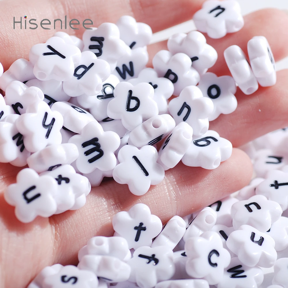Hisenlee New Flower White Acrylic 4X11MM English Alphabet Beads Random combination of letters Ornament beads 50pcs
Hisenlee New Flower White Acrylic 4X11MM English Alphabet Beads Random combination of letters Ornament beads 50pcs