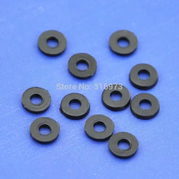 ( 1000 pcs/lot ) Black Flat Nylon Washer for M2 Screws, OD 5mm ID 2mm T 1mm