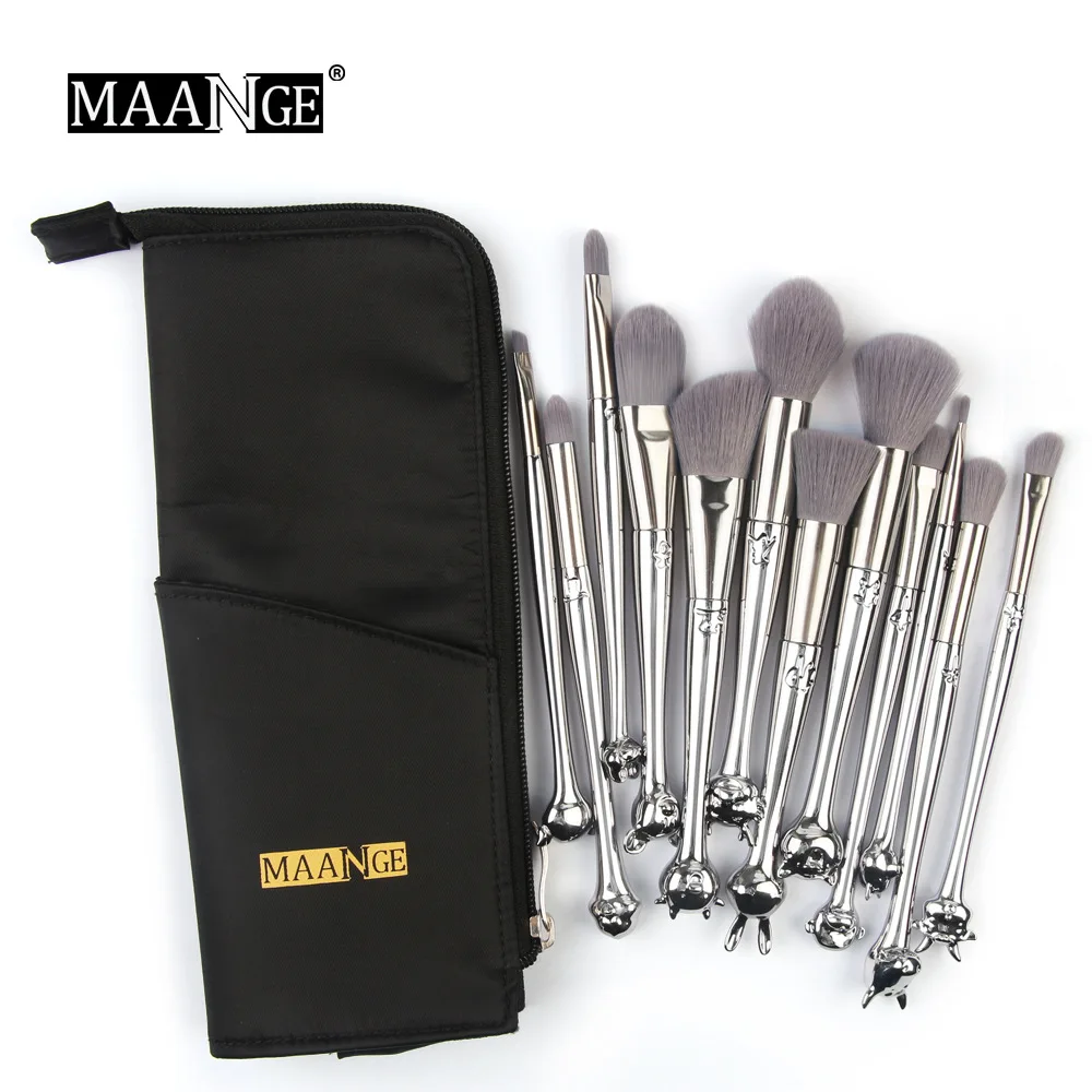 12 Zodiac Makeup Brushes Set Soft Synthetic Hair Animal Head Handle Concealer Foundation Blush Eyeshadow Brow Brush with Case
12 Zodiac Makeup Brushes Set Soft Synthetic Hair Animal Head Handle Concealer Foundation Blush Eyeshadow Brow Brush with Case