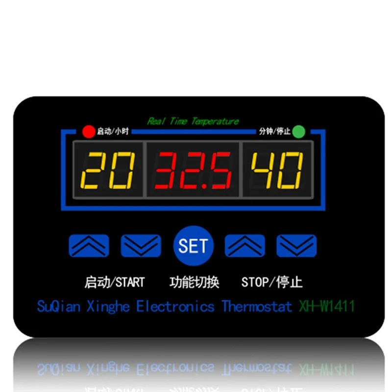 XH-1411 W1411 AC110-220V Digital Temperature Controller three windows display multi-function temperature control switch DC12V
XH-1411 W1411 AC110-220V Digital Temperature Controller three windows display multi-function temperature control switch DC12V