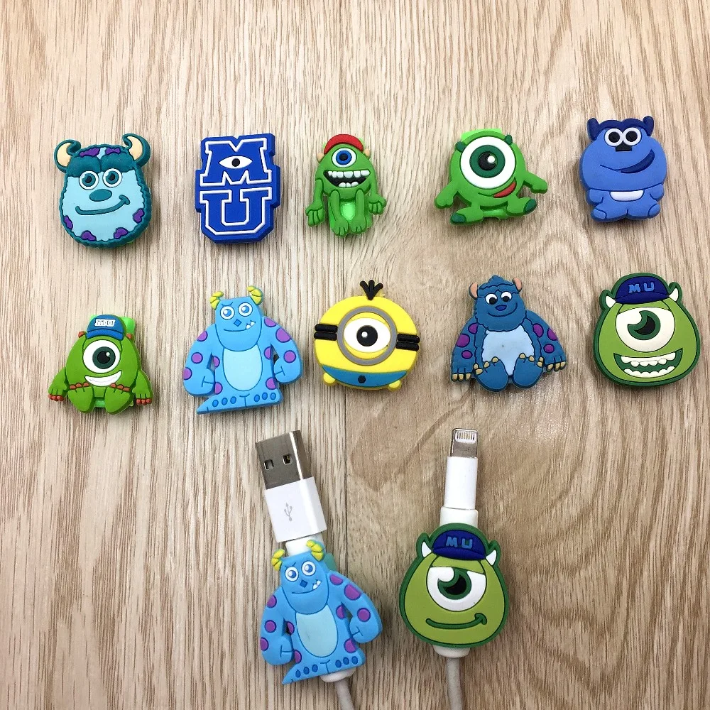 100 шт./лот USB кабель протектор красочный чехол для iphone android передачи данных линия