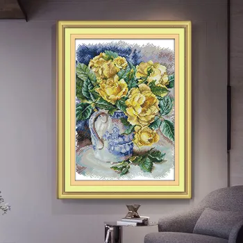 Rose (oil painting style) Printed Canvas Cross Stitch Kit 11CT Fabric 14CT Canvas DMC Embroidery Needlework Cross-stitch set
Rose (oil painting style) Printed Canvas Cross Stitch Kit 11CT Fabric 14CT Canvas DMC Embroidery Needlework Cross-stitch set