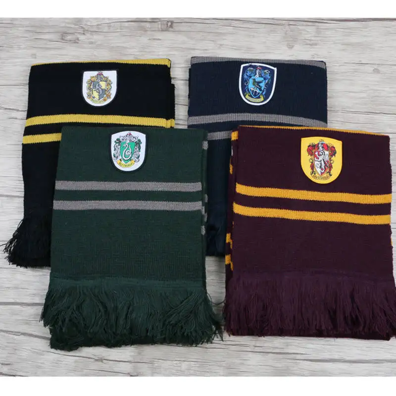 4 Color Length Gryffindor Slytherin Ravenclaw Hufflepuff House Version Cosplay Scarf Warm Knit Scarf Sale Toys Gift 190CM
4 Color Length Gryffindor Slytherin Ravenclaw Hufflepuff House Version Cosplay Scarf Warm Knit Scarf Sale Toys Gift 190CM