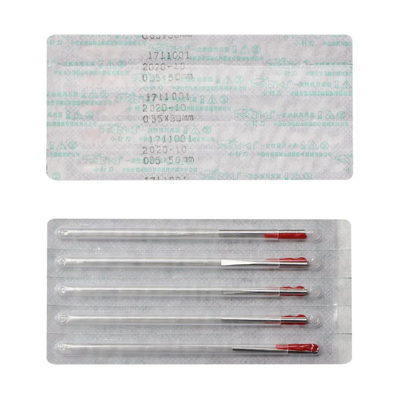 acupotomy therapy disposable needles aluminum handle micro knife acupuncture needles independent tube 0.35/40/50/60mm
acupotomy therapy disposable needles aluminum handle micro knife acupuncture needles independent tube 0.35/40/50/60mm