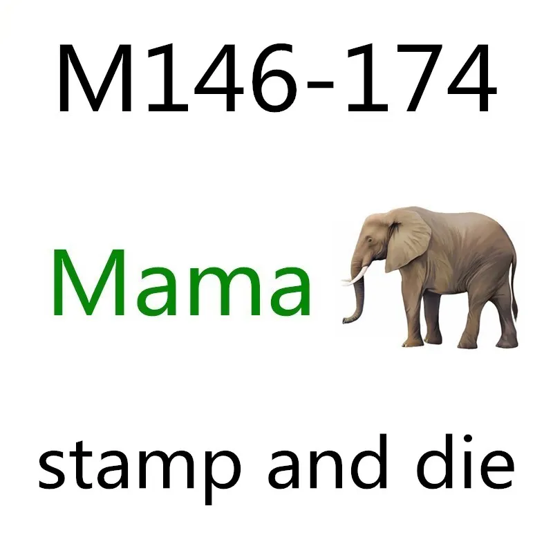 M146-174 mama clear stamps and metal cutting dies Photos please contact me The die only matches the stamps in my store
M146-174 mama clear stamps and metal cutting dies Photos please contact me The die only matches the stamps in my store