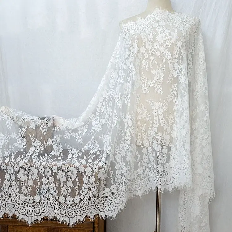 Wide 70cm high-end clothing shawl veil wedding dress lace fabric home decoration mesh eyelash lace trim accessories 
Wide 70cm high-end clothing shawl veil wedding dress lace fabric home decoration mesh eyelash lace trim accessories