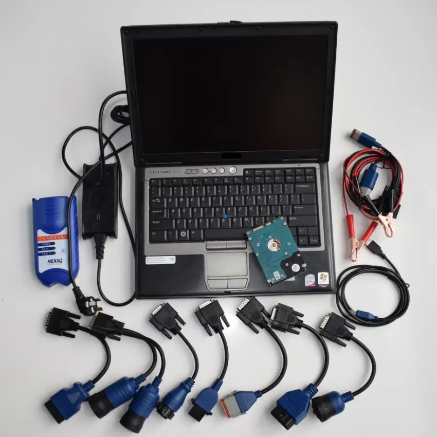 

diesel truck scanner nexiq 125032 usb link software with laptop d630 cables full set 2 years warranty heavy duty diagnosis