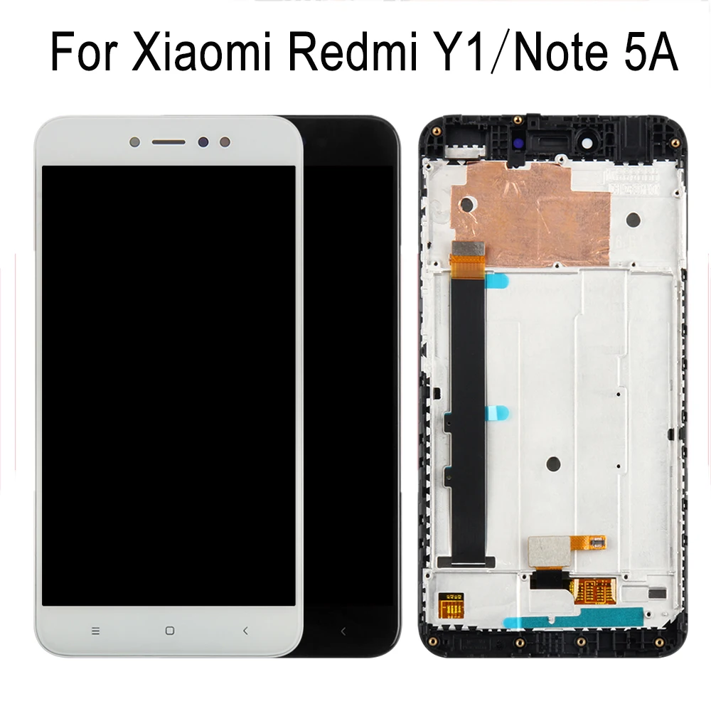 

5.5" Display For XIAOMI Redmi Note 5A / Note 5A Prime LCD Touch Screen Digitizer With Frame Original Y1 Black White