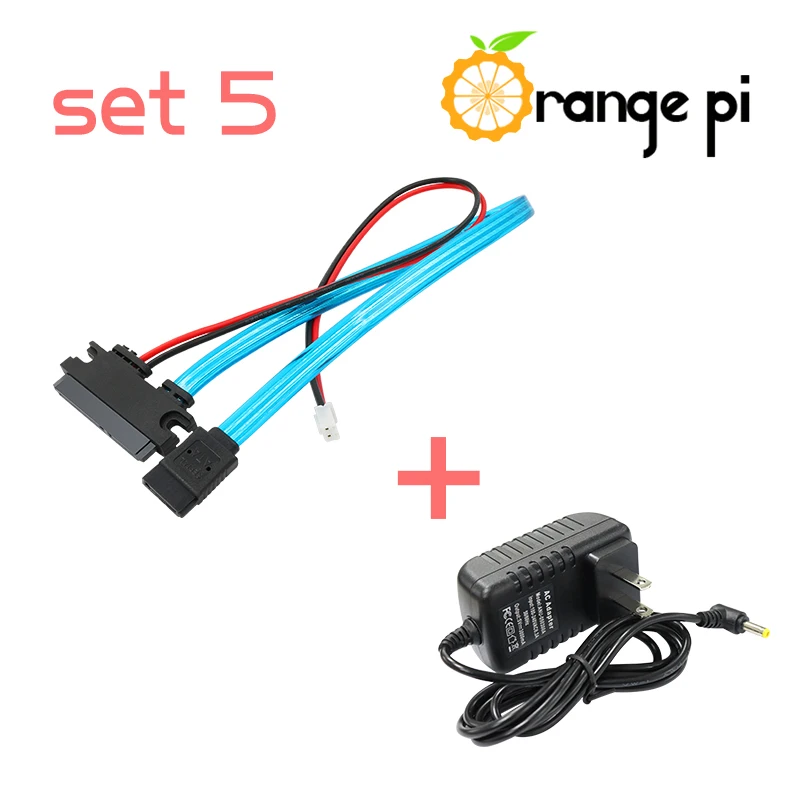 Orange PI Set 5 : Sata Cable + Power Supply. Orange PI is not included in this set.
Orange PI Set 5 : Sata Cable + Power Supply. Orange PI is not included in this set.