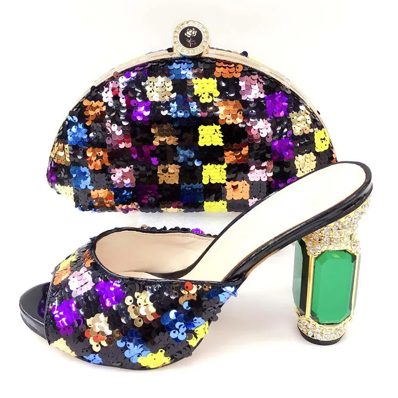 Fashion sequins 4 inches fashion slippers shoes with clutches bag new italian shoes and bag matching set size 38 to 43 SB8371-1
Fashion sequins 4 inches fashion slippers shoes with clutches bag new italian shoes and bag matching set size 38 to 43 SB8371-1