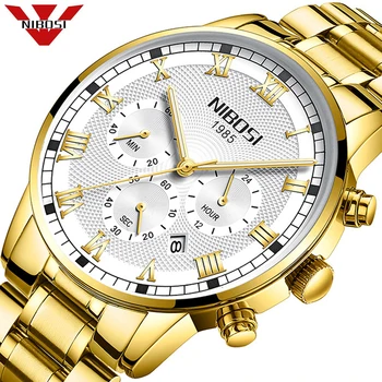 NIBOSI Luxury Luminous Watches Men Waterproof Stainless Steel Analogue Wrist Watch Chronograph Date Quartz Watch Montre Homme
NIBOSI Luxury Luminous Watches Men Waterproof Stainless Steel Analogue Wrist Watch Chronograph Date Quartz Watch Montre Homme