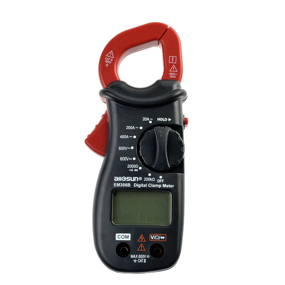 all-sun EM306B Digital Clamp multimeter AC/DC voltage current resistance Continuity Test With Buzzer Electronic Tester
all-sun EM306B Digital Clamp multimeter AC/DC voltage current resistance Continuity Test With Buzzer Electronic Tester