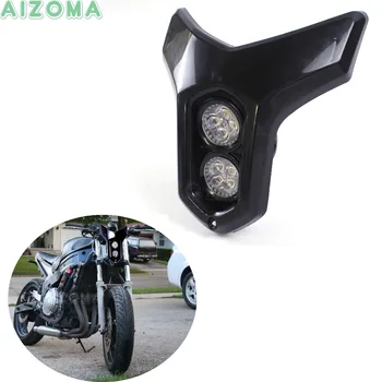 Motorcycle Street Dirt Bike Dual 12V MR16 4W *2 LED Headlight For Kawasaki Suzuki Yamaha Ducati ATV Naked Bike Universal
Motorcycle Street Dirt Bike Dual 12V MR16 4W *2 LED Headlight For Kawasaki Suzuki Yamaha Ducati ATV Naked Bike Universal