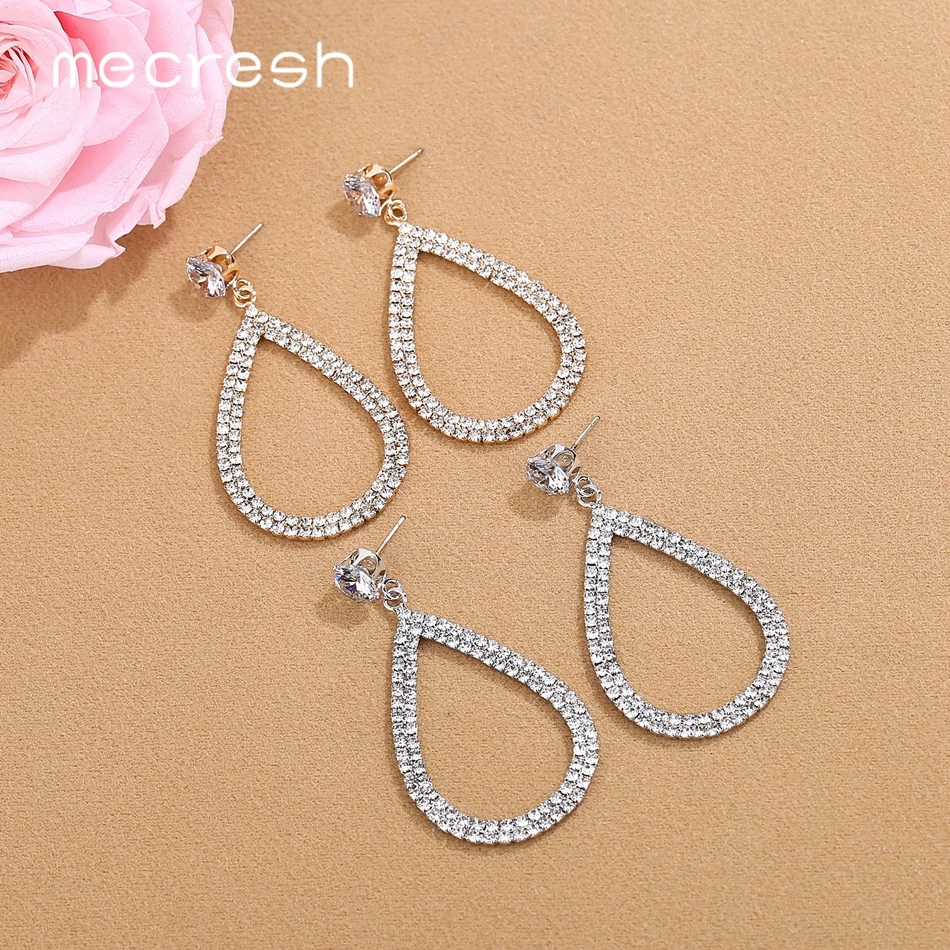 Mecresh Silver Color Teardrop Dangle Earrings 2019 Fashion Jewelry Simple Rhinestone Statement Earrings Women Accessories EH1249
Mecresh Silver Color Teardrop Dangle Earrings 2019 Fashion Jewelry Simple Rhinestone Statement Earrings Women Accessories EH1249
