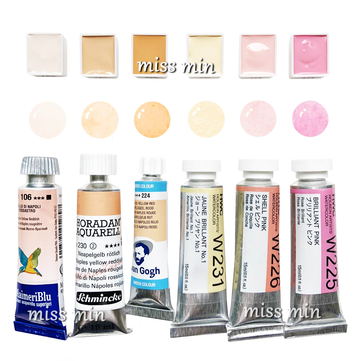 Handmade Skin color watercolor paint flesh color 2ml sub-package travel Water color beauty Van Gogh Rubens skin color collection
Handmade Skin color watercolor paint flesh color 2ml sub-package travel Water color beauty Van Gogh Rubens skin color collection