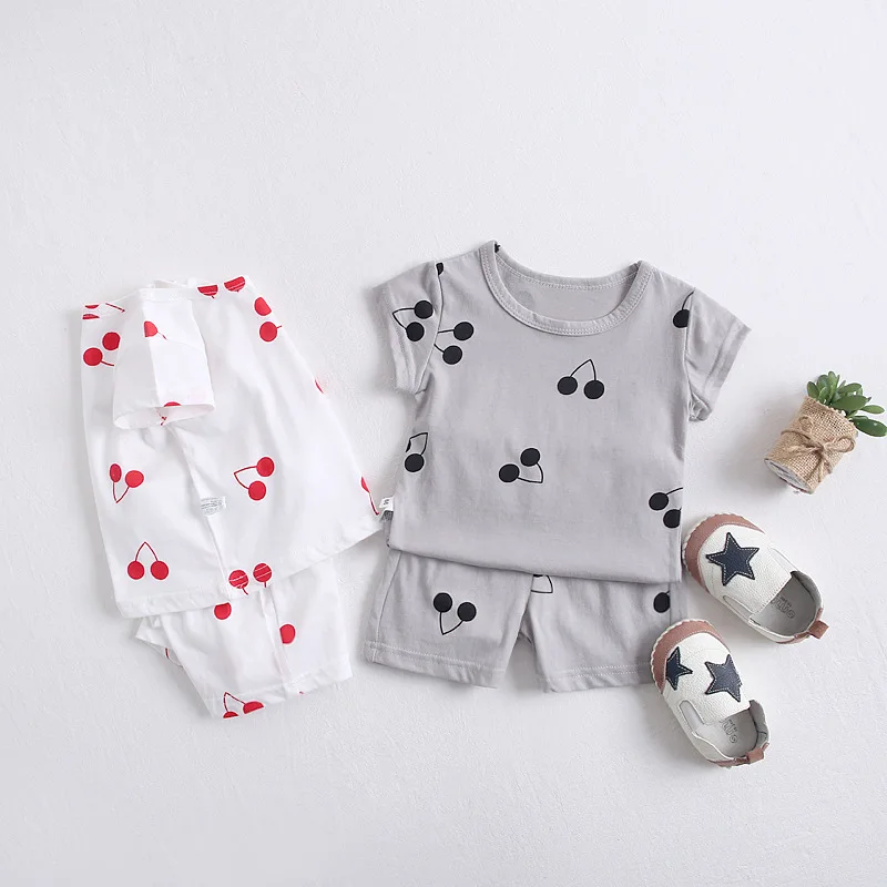 2Pcs Newborn Infant Baby Girl Clothes Set Round Neck Cherry Printed Tops +Shorts Outfit Clothes Suit Infant Boy Clothes Summer
2Pcs Newborn Infant Baby Girl Clothes Set Round Neck Cherry Printed Tops +Shorts Outfit Clothes Suit Infant Boy Clothes Summer