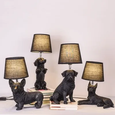 Black White Puppy Table lampAnimals Bedroom bedside lamp Livingroom Dogs Table Lamps abajur para quarto Deco lighting fixtures
Black White Puppy Table lampAnimals Bedroom bedside lamp Livingroom Dogs Table Lamps abajur para quarto Deco lighting fixtures