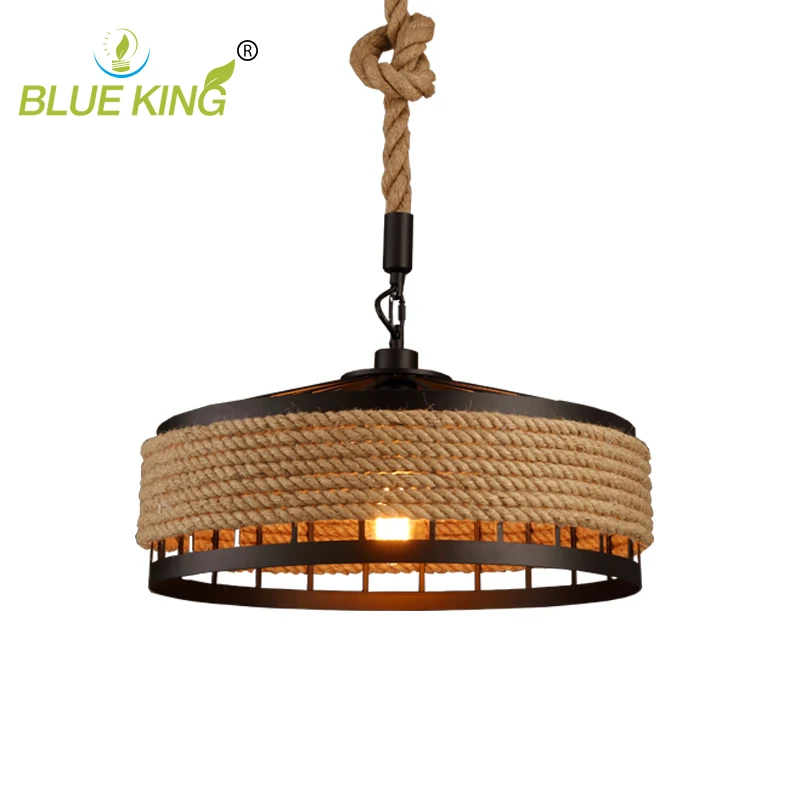 Rural Pastoral creative restaurant Cafe personality wrought iron rope chandelier lamp Internet cafe bar loft hemp rope lamp
Rural Pastoral creative restaurant Cafe personality wrought iron rope chandelier lamp Internet cafe bar loft hemp rope lamp