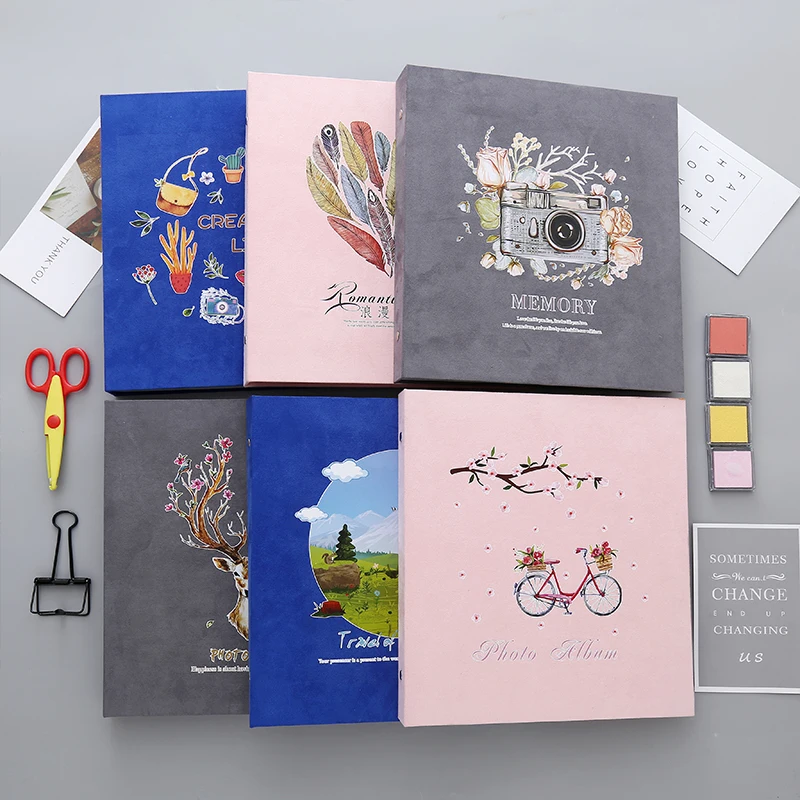 12 Inch DIY Photo Album Creative Suede Cover Black Sheets Photo Thermal Transfer Printing Romantic Album De Fotos Infantil
12 Inch DIY Photo Album Creative Suede Cover Black Sheets Photo Thermal Transfer Printing Romantic Album De Fotos Infantil