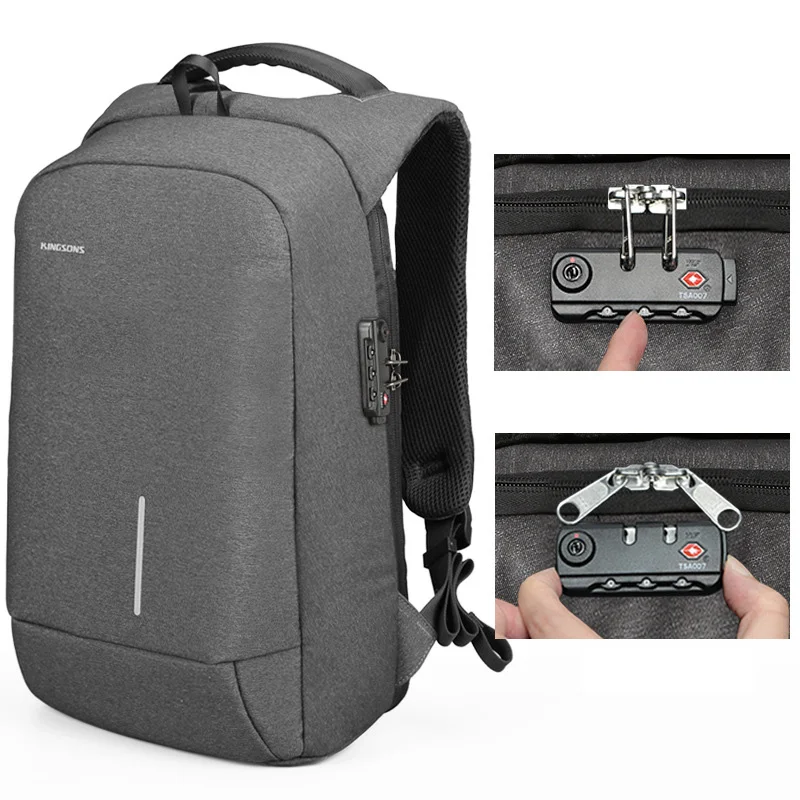 Kingsons Backpack Men Women 15.6 Inches Laptop Anti Theft Bagpack with Lock USB Charging Mini Back Pack Teenager Travel Rucksack
Kingsons Backpack Men Women 15.6 Inches Laptop Anti Theft Bagpack with Lock USB Charging Mini Back Pack Teenager Travel Rucksack