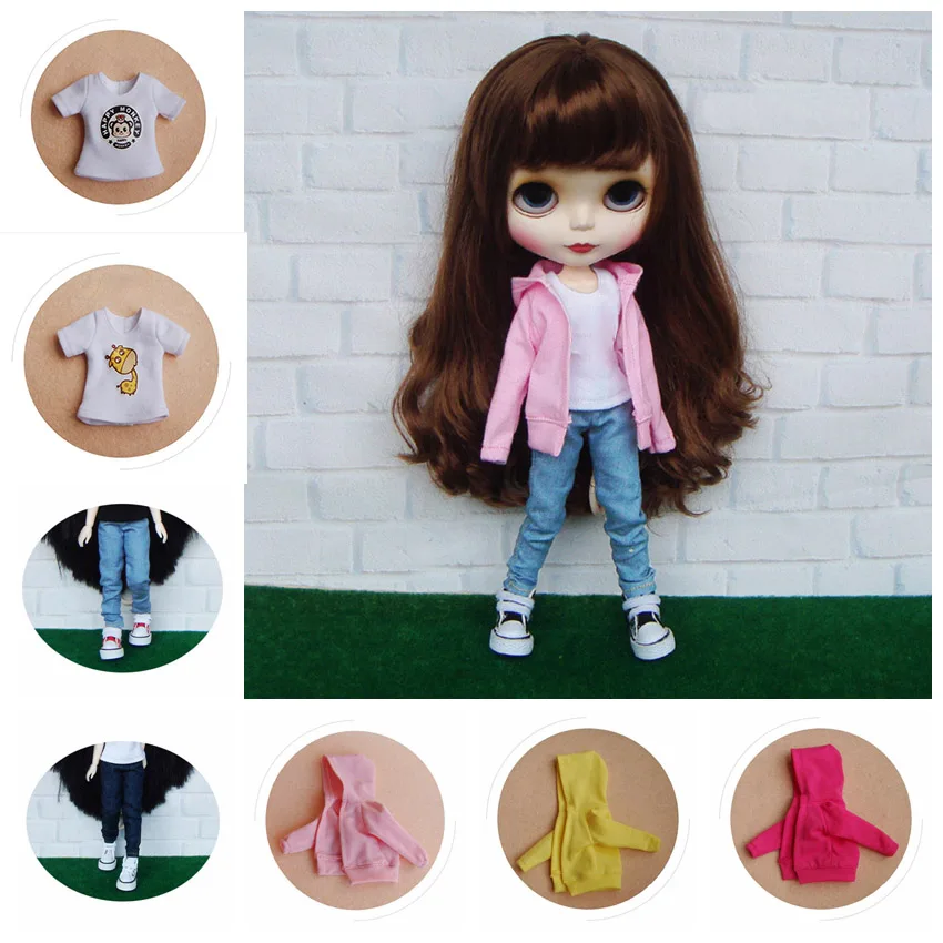 3 Colors Cool 1/6 blyth Doll Clothing Sport Coat or T-shirt for azone Licaa 30cm Blyth Girl Pants Doll Accessories Gift
3 Colors Cool 1/6 blyth Doll Clothing Sport Coat or T-shirt for azone Licaa 30cm Blyth Girl Pants Doll Accessories Gift