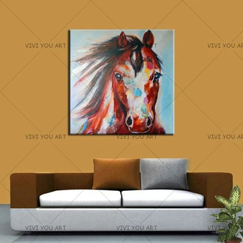 100%Handpainted Modern Horse Head Oil Painting on Canvas Abstract Art Animal Wall Pictures for Home Decoration for Living Room
100%Handpainted Modern Horse Head Oil Painting on Canvas Abstract Art Animal Wall Pictures for Home Decoration for Living Room