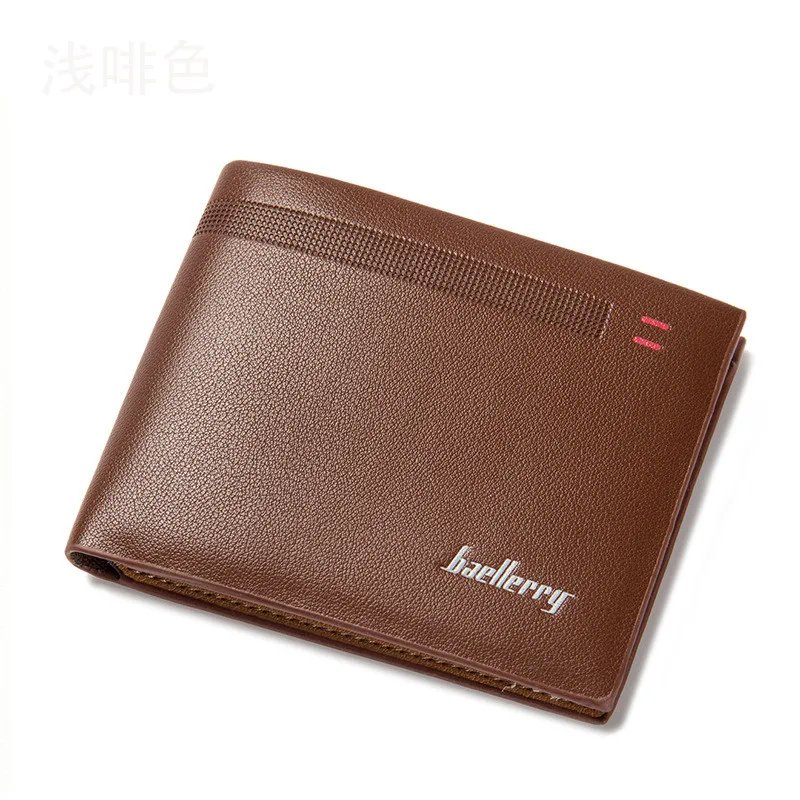 Baellerry Brand 2018 Men's Slim Wallet PU Leather Mini Purse Casual Design Bifold Wallet Fashion Brand Short Small Pouch Gift 
Baellerry Brand 2018 Men's Slim Wallet PU Leather Mini Purse Casual Design Bifold Wallet Fashion Brand Short Small Pouch Gift