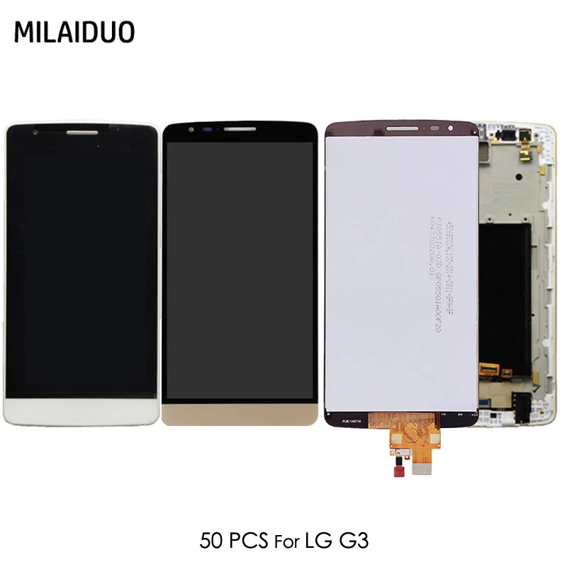 50 PCS LCD Display For LG G3 D850 D851 D855 Original Touch Screen Digitizer With Frame Replacement Assembly 100% Tested 5.5
50 PCS LCD Display For LG G3 D850 D851 D855 Original Touch Screen Digitizer With Frame Replacement Assembly 100% Tested 5.5