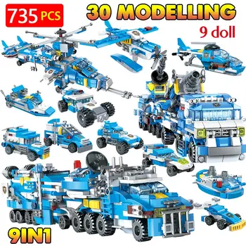 Technic Police Helicopter Truck Set Compatible City Policemen Military Blocks Bricks Enlightening Toys For Kids
Technic Police Helicopter Truck Set Compatible City Policemen Military Blocks Bricks Enlightening Toys For Kids