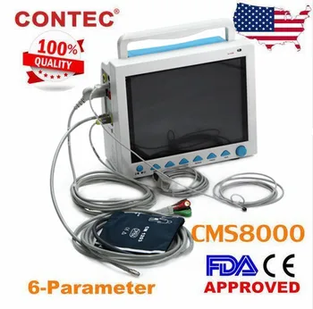CONTEC CMS8000 Portable Patient Monitor Vital signs ECG NIBP SPO2 RESP TEMP PR 12.1 Inch Vital Signs Monitor
CONTEC CMS8000 Portable Patient Monitor Vital signs ECG NIBP SPO2 RESP TEMP PR 12.1 Inch Vital Signs Monitor