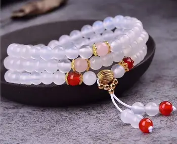 Natural white agate 6mm three-ring bracelet with natural red agate beads female multi-ring bracelet ab2793#
Natural white agate 6mm three-ring bracelet with natural red agate beads female multi-ring bracelet ab2793#