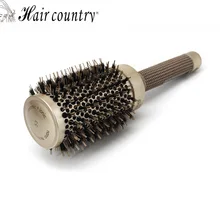 53mm Ceramic Iron Radial Round Comb Hair Dressing Brush Salon Styling Barrel Free Shipping Plastic Combs For Hair New Color
