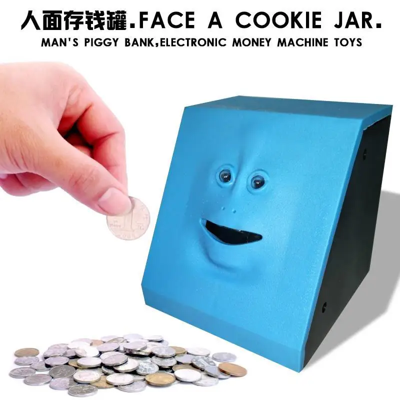 Houkiper Face Cash Eating Cute Piggy Bank Coin Piggy Banks Box To Save Money for Children Gift Toys For Home Decoration
Houkiper Face Cash Eating Cute Piggy Bank Coin Piggy Banks Box To Save Money for Children Gift Toys For Home Decoration