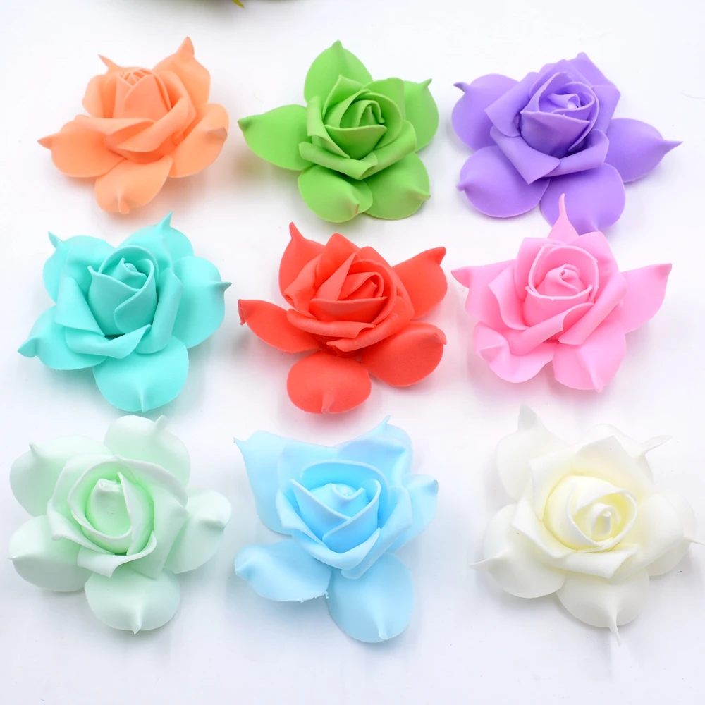 100pcs Foam Pentagon Rose Handmake Artificial Flower Head Wedding Decoration DIY Wreath Gift Box Scrapbooking Craft Fake Flower
100pcs Foam Pentagon Rose Handmake Artificial Flower Head Wedding Decoration DIY Wreath Gift Box Scrapbooking Craft Fake Flower