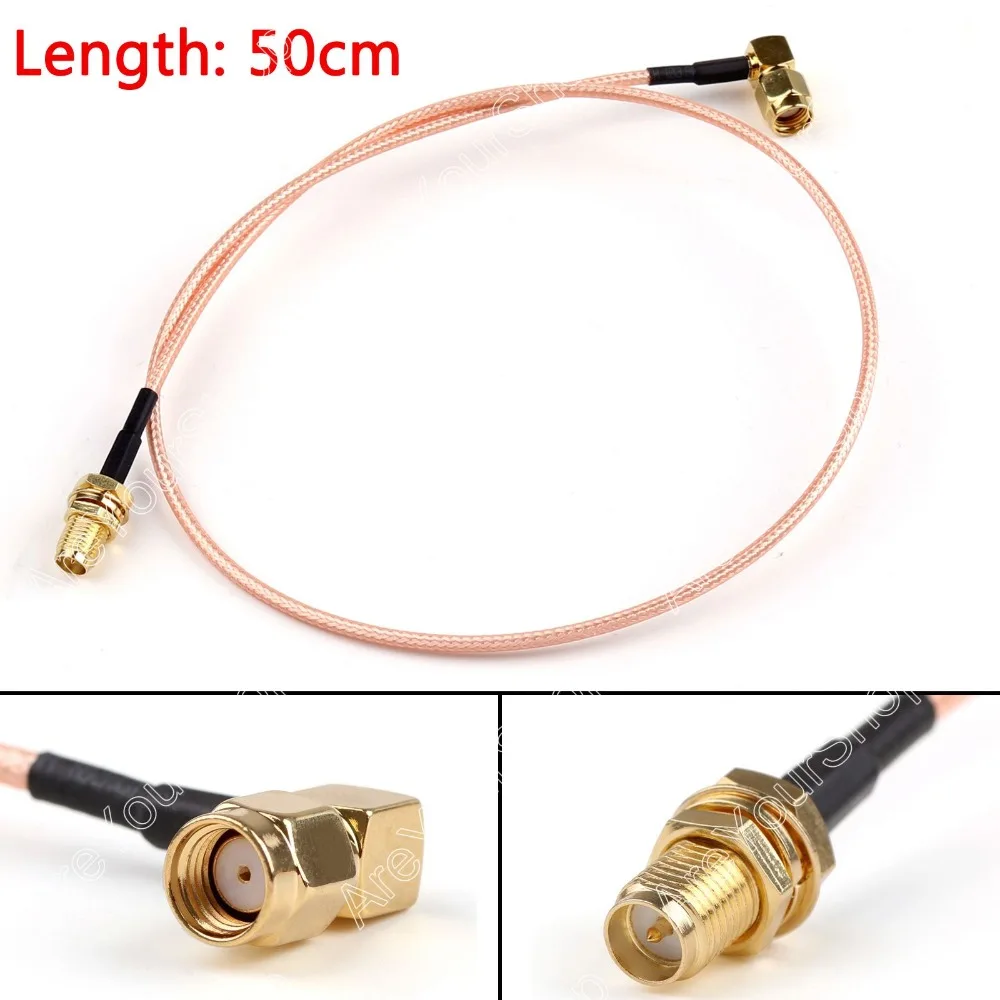 Areyourshop Sale 50cm RG316 Cable RP.SMA Male Jack Right Angle To Female Plug Pigtail 20in FPV Mini
Areyourshop Sale 50cm RG316 Cable RP.SMA Male Jack Right Angle To Female Plug Pigtail 20in FPV Mini