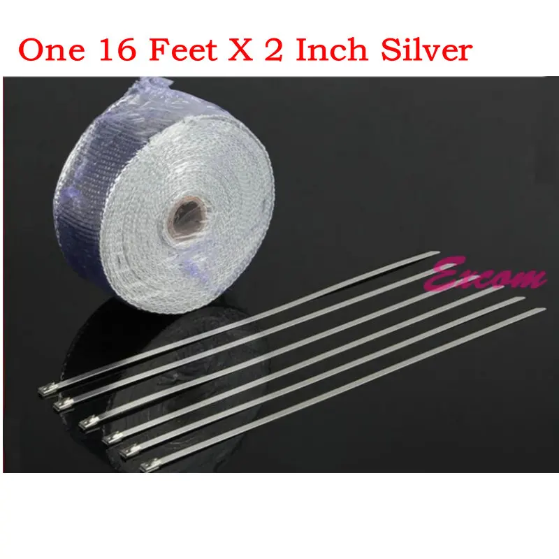 2 Inch 'x16 Feet ALUMINIZED Thermal Wrap exhaust insulating warp header warp exhaust pipe warp with high quality + 4 zip ties
2 Inch 'x16 Feet ALUMINIZED Thermal Wrap exhaust insulating warp header warp exhaust pipe warp with high quality + 4 zip ties