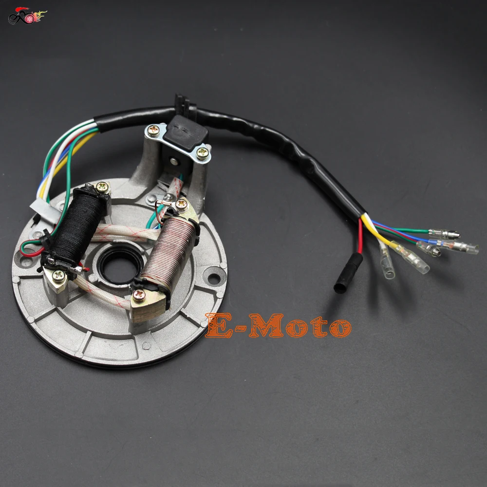 Magneto Stator Plate Rotor 50cc 70cc 90cc 110cc 125cc Pit Bike Pitbike Dirt Bike ATV Quad Pit Trail Motorcycle 2 coil E-Moto
Magneto Stator Plate Rotor 50cc 70cc 90cc 110cc 125cc Pit Bike Pitbike Dirt Bike ATV Quad Pit Trail Motorcycle 2 coil E-Moto