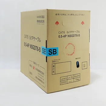 NISSENCABLING NIPPON SEISEN Cat.6 300M CAT 6 Ethernet Cable STP Indoor Lan Network Engineering Shielded Twisted Pair 
NISSENCABLING NIPPON SEISEN Cat.6 300M CAT 6 Ethernet Cable STP Indoor Lan Network Engineering Shielded Twisted Pair