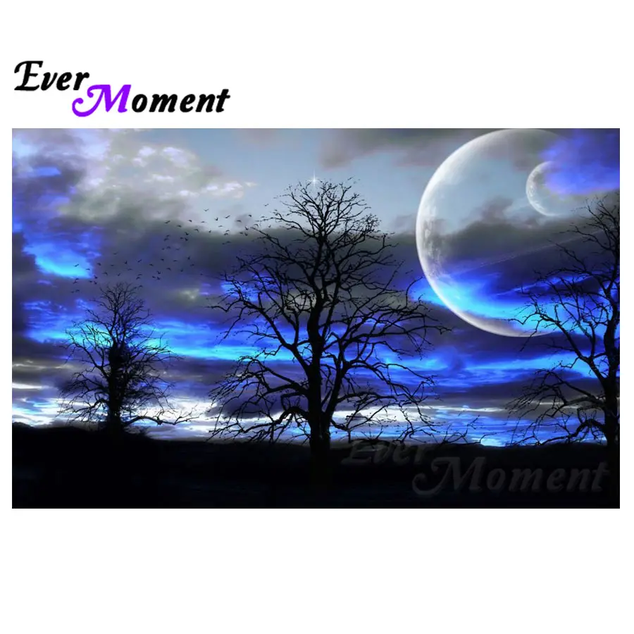 Ever Moment Diamond Painting Picture Night Tree Moon Full Square Home Decoration Mosaic Rhinestones Cross Stitch S2F279
Ever Moment Diamond Painting Picture Night Tree Moon Full Square Home Decoration Mosaic Rhinestones Cross Stitch S2F279
