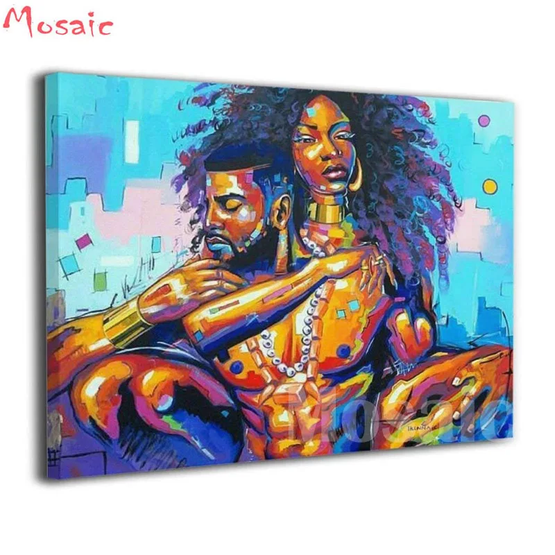 5D DIY Diamond Painting Handicraft Cross Stitch"African American Lovers"Full Square Diamond Embroidery sale of pictures decor H0
5D DIY Diamond Painting Handicraft Cross Stitch"African American Lovers"Full Square Diamond Embroidery sale of pictures decor H0