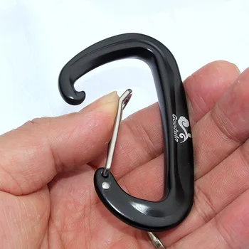 4pcs D Shaped Locking Carabiner Snap Hook Keychain Outdoor Activities Aluminum Alloy 12KN
4pcs D Shaped Locking Carabiner Snap Hook Keychain Outdoor Activities Aluminum Alloy 12KN