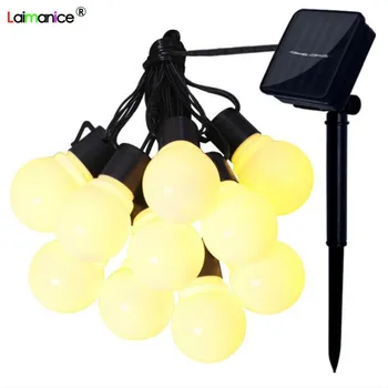 5cm Big ball 2.5M 10 bulb Solar led String light outdoor Decorative Fairy lighting for Christmas trees wedding Party garland
5cm Big ball 2.5M 10 bulb Solar led String light outdoor Decorative Fairy lighting for Christmas trees wedding Party garland