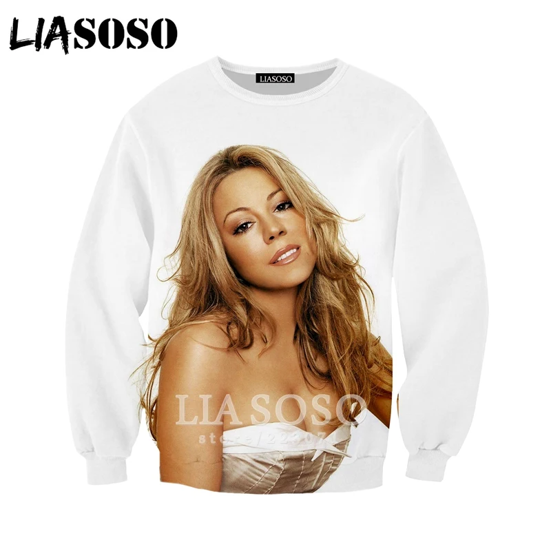 LIASOSO 2019 New Men Women Fashion Hoodies 3D Print Singer Mariah Carey Sweatshirt Unisex Long Sleeve Hip hop Pullover A177-04
LIASOSO 2019 New Men Women Fashion Hoodies 3D Print Singer Mariah Carey Sweatshirt Unisex Long Sleeve Hip hop Pullover A177-04