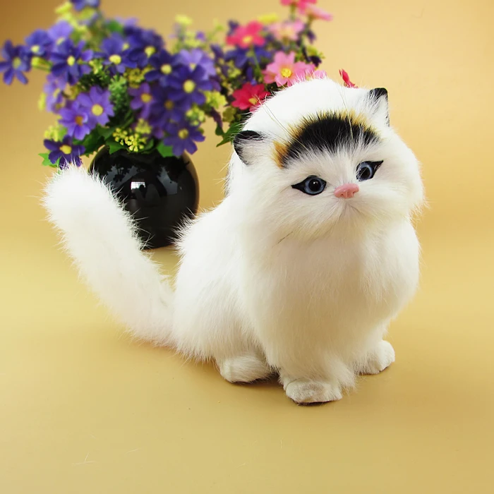 simulation cat model 17x14cm white cat miaow sound, black head style cat decoration birthday gift a2131
simulation cat model 17x14cm white cat miaow sound, black head style cat decoration birthday gift a2131