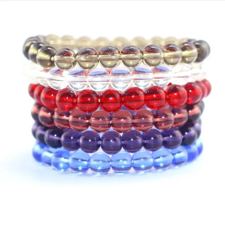 High Quality Colorful Glass Beads Transparent Beads Bracelet For Women Men Fashion Simple Classic Bracelet Unisex best gift 2018
High Quality Colorful Glass Beads Transparent Beads Bracelet For Women Men Fashion Simple Classic Bracelet Unisex best gift 2018