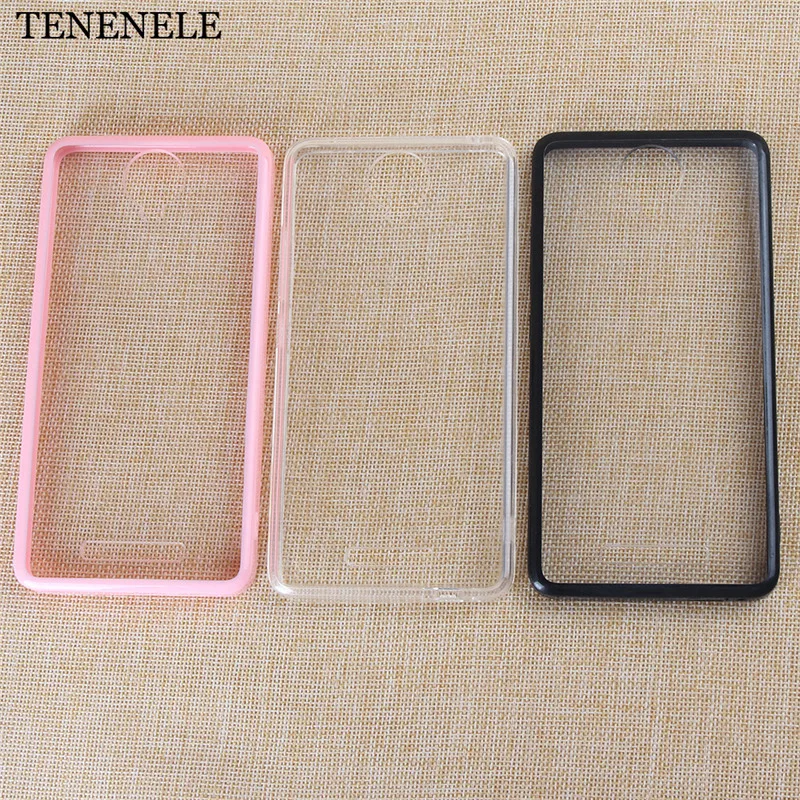 TENENELE Case For Xiaomi Redmi Note 2 Cases Soft Clear Black Pink Silicone TPU Simple Coque Cover Note2 Phone |