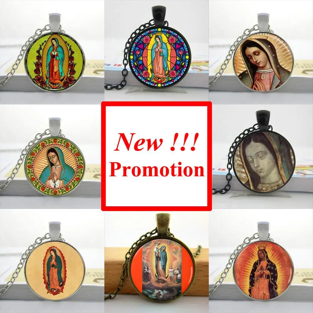 2017 New Fashion Virgin Mary Necklace Our Lady of Guadalupe Jewelry Glass Art Picture Necklace
2017 New Fashion Virgin Mary Necklace Our Lady of Guadalupe Jewelry Glass Art Picture Necklace