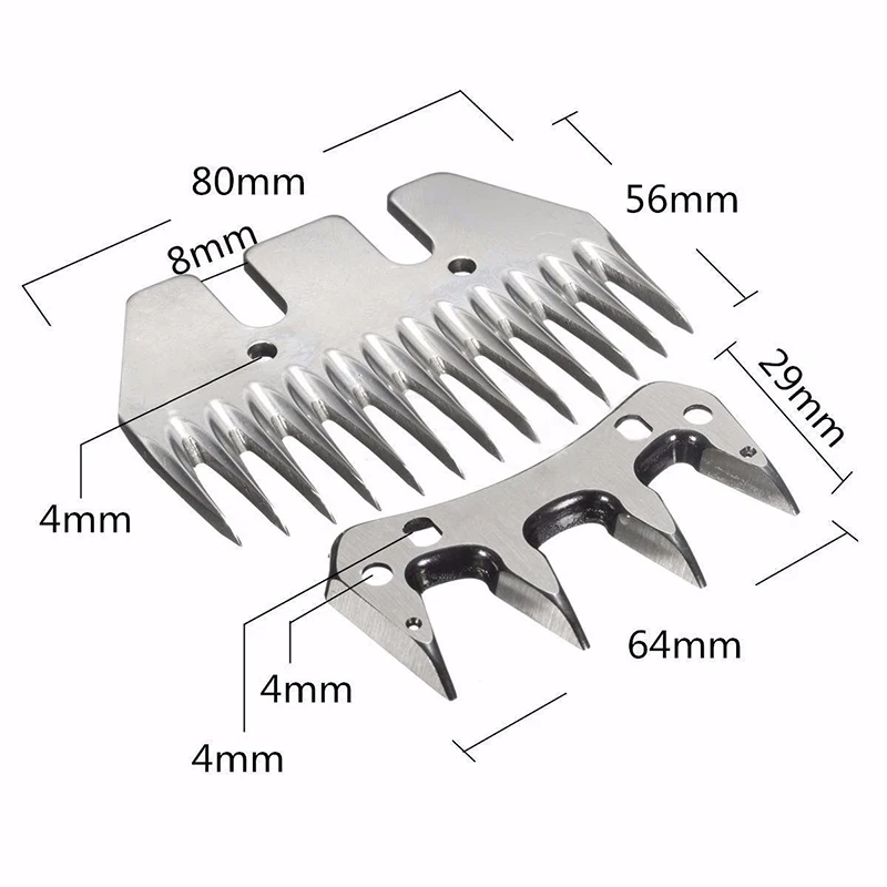 Straight Stainless Steel Clipper 13 and 4 Straight Teeth For Shearing Sheep Livestock Grooming