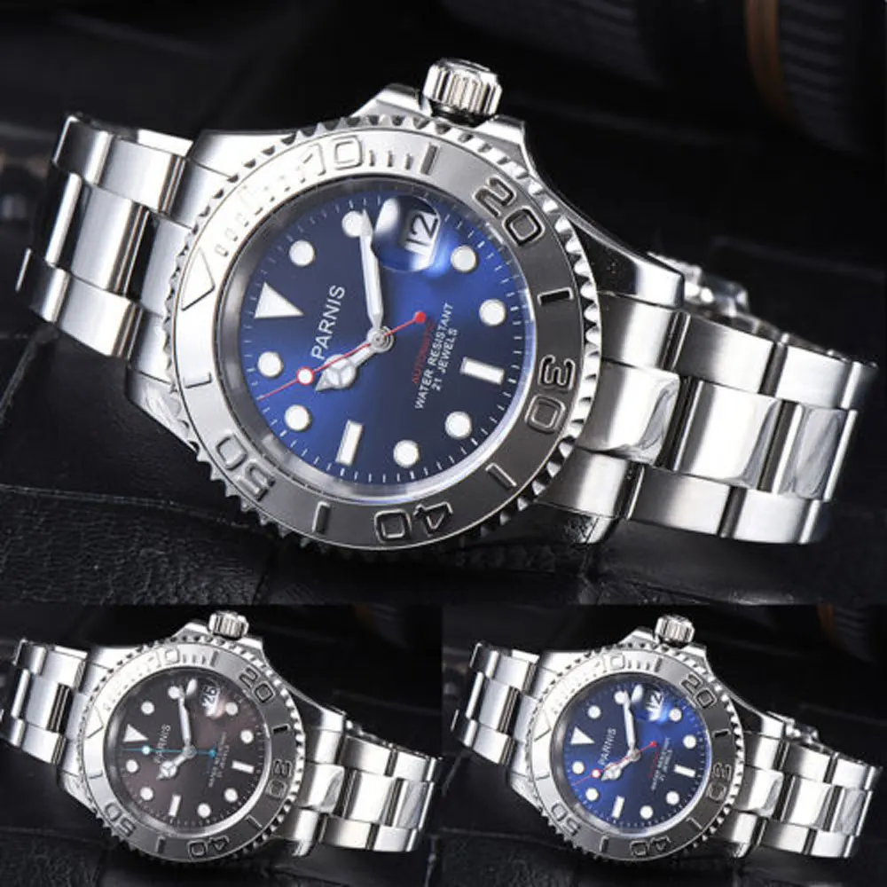 41mm Parnis Blue Brown Black Dial Sapphire Glass Romantic Sweet Date window 21 jewels Miyota Automatic Movement men's Watch
41mm Parnis Blue Brown Black Dial Sapphire Glass Romantic Sweet Date window 21 jewels Miyota Automatic Movement men's Watch