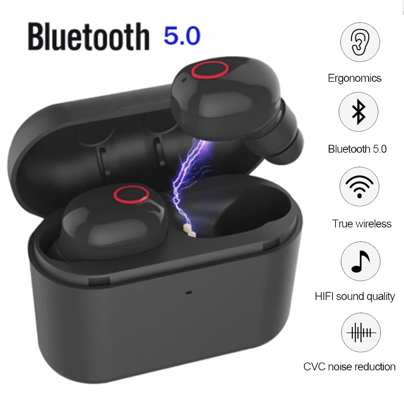 Фото Bluetooth-наушники TWS T13 беспроводные наушники Bluetooth 5 0 спортивные мини-наушники для